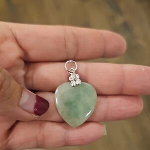 Authentic Jade Heart Pendant